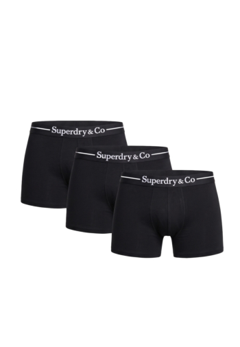 Calecons et slips superdry sdry & co boxer triple pack dnx black/black/black