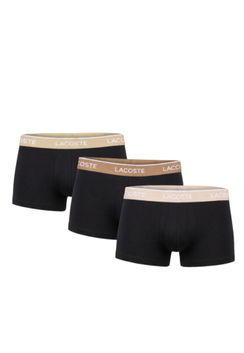Calecons et slips lacoste 5h1297 umj noir/sisal-viennois-cooki