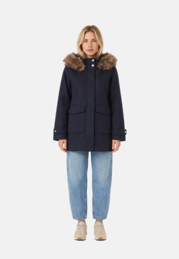 Blousons et vestes only blake fur hood night sky melange