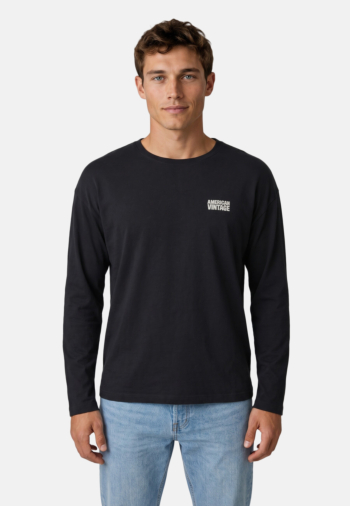 Tee shirt manches longues american vintage ykobow tenebre