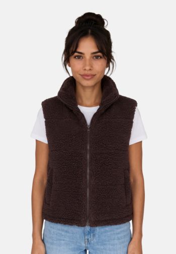 Gilets sans manche only sandra seal brown