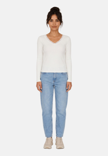 Tee shirt manches longues only 15380864 cloud dancer
