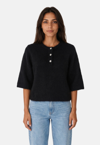 Pull hiver only maggie black bling button