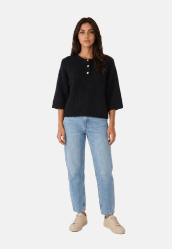 Pull hiver only maggie black bling button
