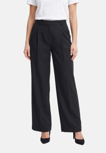 Pantalons Jack And Jones aya ellis wide leg fit black