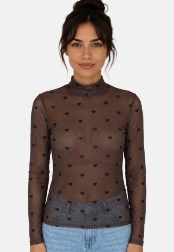 Tee shirt manches longues only erica coffee bean