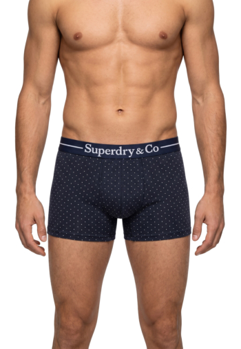 Calecons et slips superdry sdry & co boxer triple pack o5j blue polka/stripe