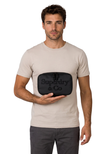 Trousses de toilette superdry outdoor wash bag 02a black