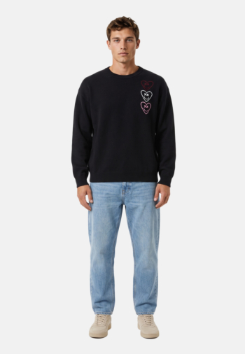 Pull hiver eleven paris torino black
