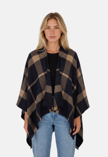 Echarpe barbour isabelle tartan serape tn54 midnight tartan