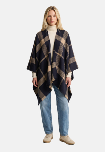 Echarpe barbour isabelle tartan serape tn54 midnight tartan