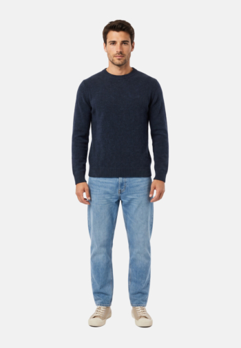 Pull hiver superdry brushed m5y dark navy fleck