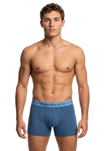 Calecons et slips superdry sdry & co boxer triple pack o3v navy marl/indigo marl/bluegrit