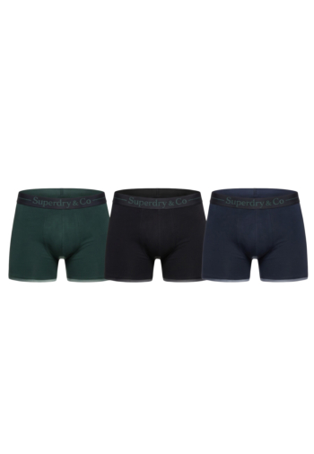 Calecons et slips superdry sdry & co boxer triple pack o3n black/navy/enamel green