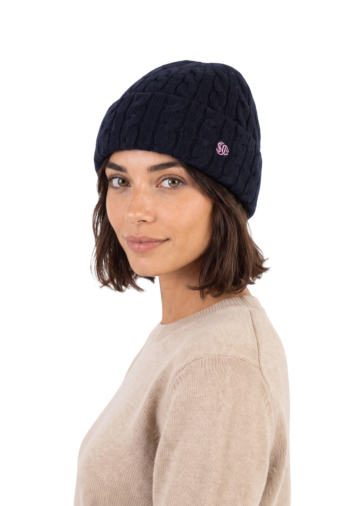 Bonnets superdry premium cable 98t eclipse navy