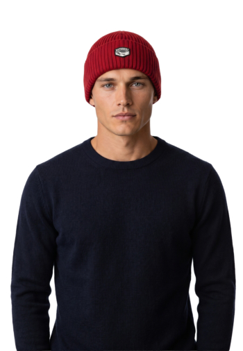 Bonnets superdry chunky rib m7e red wine melange