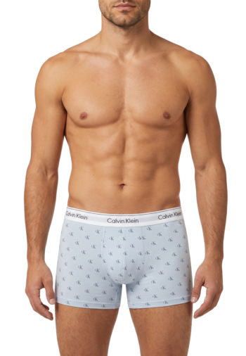 Calecons et slips calvin klein jeans boxer brief 3pk x2v adriatic royal / diamond logo plein