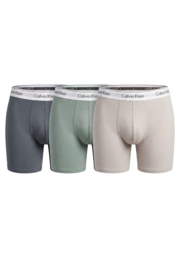 Calecons et slips calvin klein jeans boxer brief 3pk x2y turbulence / chinois green / silver
