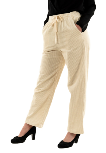 Pantalons grace & mila nicolas_22616 ecru