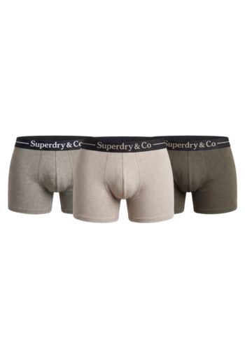 Calecons et slips superdry sdry & co boxer triple pack o3s brown marl/brown grit/tan marl