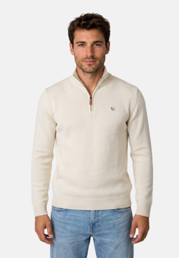 Pull hiver Benson & Cherry federup ecru