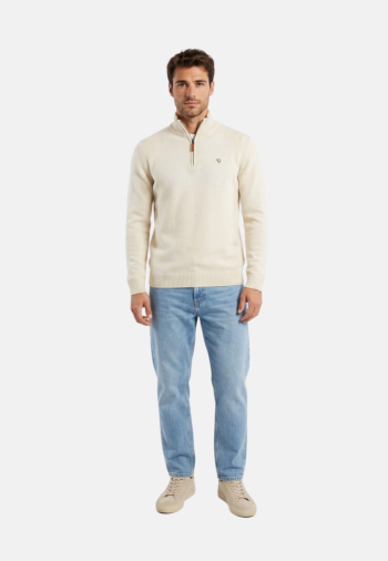 Pull hiver Benson & Cherry federup ecru