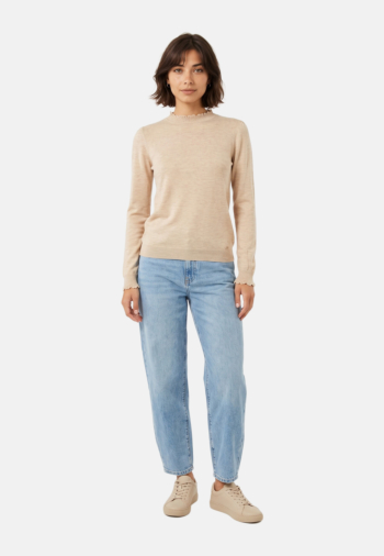Pull hiver la petite etoile solfe 13 beige