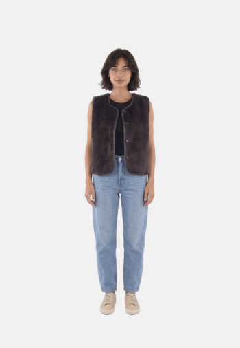 Gilets sans manche la petite etoile vonia 16 marron