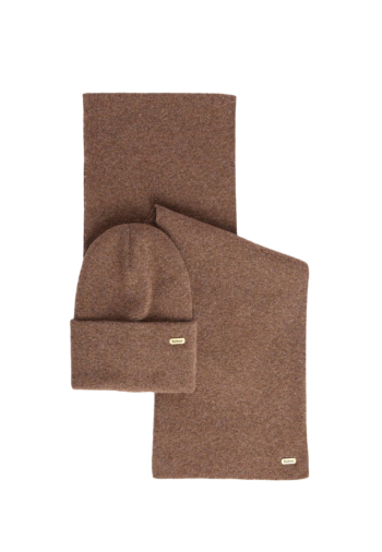 Echarpe barbour winona beanie & scarf gift set br71 mocha