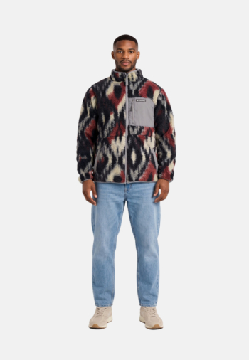 Pull hiver columbia winter pass reversible f 632 red oxide sedona sage full blur, sedona