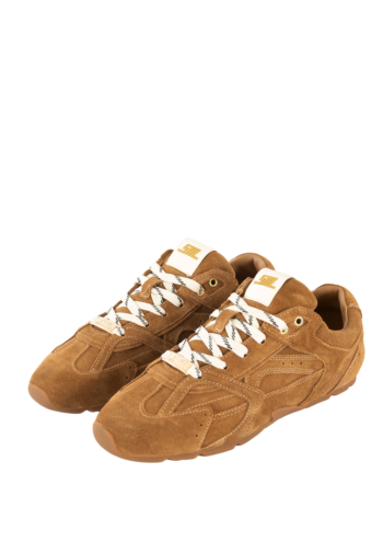 Baskets basses steve madden asiel camel suede