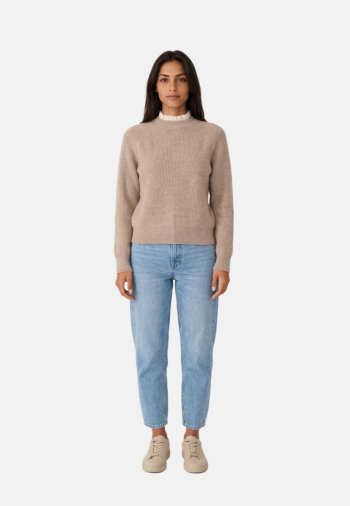 Pull hiver la petite etoile malva 13 beige