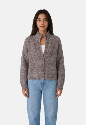 Gilets cardigans la petite etoile mailan 16 marron/ecru