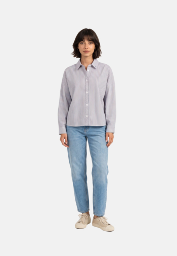 Chemisier la petite etoile cyra 20 ecru/bleu