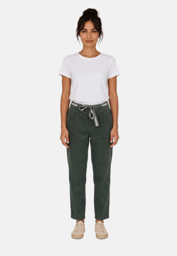 Pantalons only rita-nessa laurel wreath w. silver lurex belt