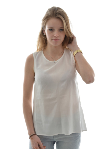 débardeurs street one hauke round neck top blanc