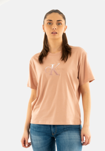 Tee shirt calvin klein jeans embroidered monologo tgw tuscany