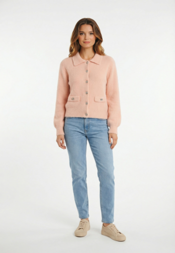 Blousons et vestes morgan 261-mdomila rose clair