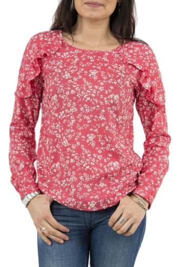 tee shirt manches longues street one 340758 rose