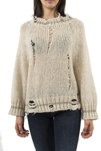 Pull hiver bsb 040-260048 ecru