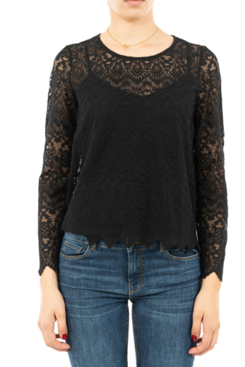 tee shirt manches longues Veromoda 10221649 grita black