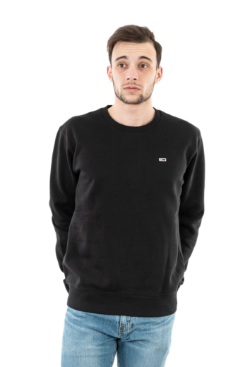 Sweat tommy jeans regular fleece bds black