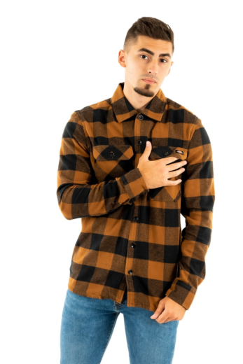 chemise dickies new sacramento bd0 brown duck