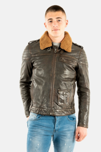 blousons cuir daytona 101693 brown