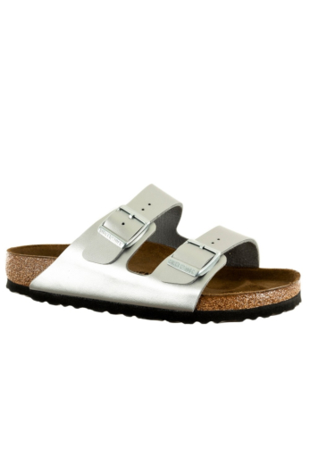 Sandales - nu-pieds birkenstock arizona silver