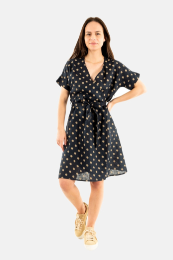 robe le boudoir d'edouard be1177 marine/sable