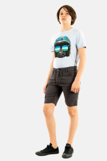 short bermuda Le Temps Des Cerises moby 6 gunmetal