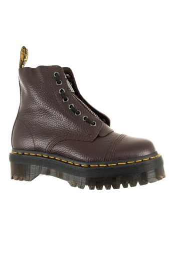 Bottines dr martens sinclair burgundy milled nappa