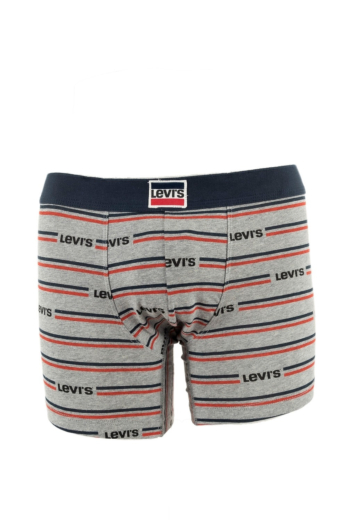calecons et slips levi's® organic cotton sprtswr aop boxer brief 001 navy / grey