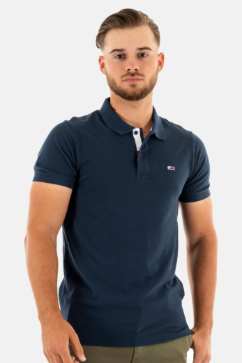 Polos tommy jeans slim placket pol c87 twilight navy